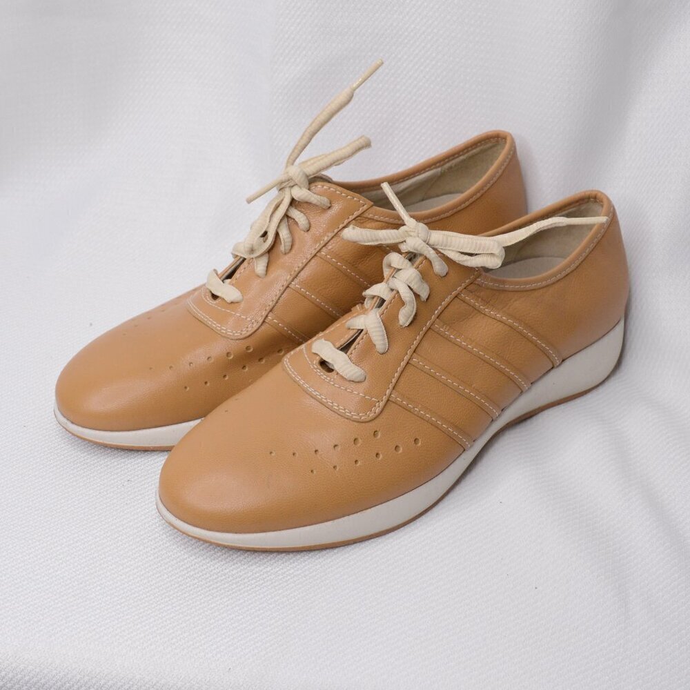 Stonefly Tan Leather Sneakers Sz 8